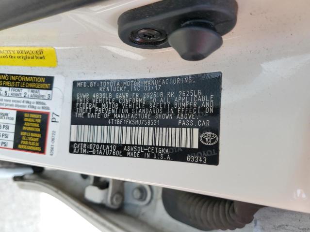 Photo 10 from auction – 2017 TOYOTA CAMRY LE with VIN 4T1BF1FK5HU758521