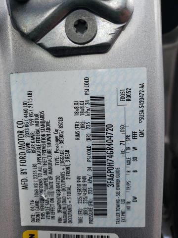 Photo 10 from auction – 2016 FORD FUSION SE with VIN 3FA6P0H74GR404720