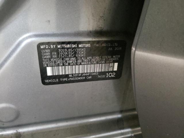 Photo 10 from auction – 2017 MITSUBISHI MIRAGE G4 with VIN ML32F3FJ8HHF10463