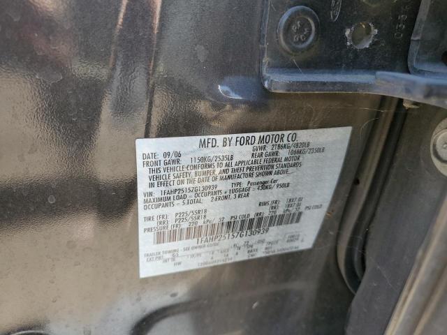 Photo 10 from auction – 2007 FORD FIVE HUNDR with VIN 1FAHP25157G130939
