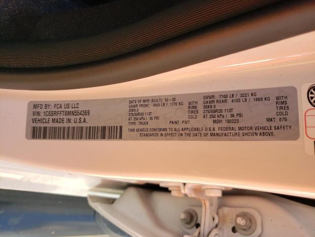 Photo 10 from auction – 2021 RAM 1500 BIG H with VIN 1C6SRFFT6MN554369
