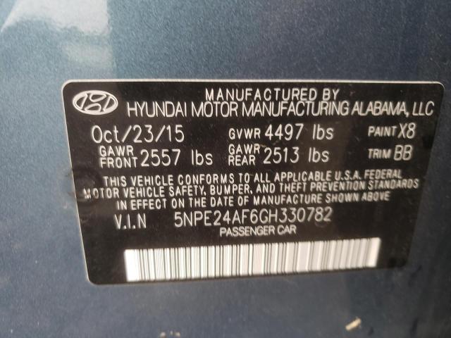 Photo 10 from auction – 2016 HYUNDAI SONATA SE with VIN 5NPE24AF6GH330782
