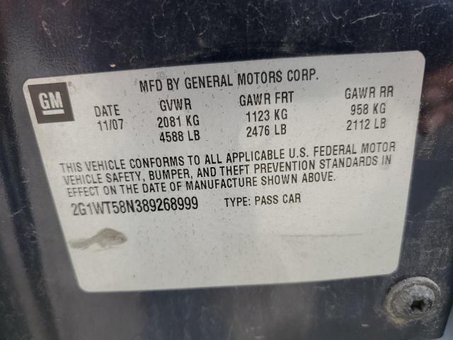 Photo 10 from auction – 2008 CHEVROLET IMPALA LT with VIN 2G1WT58N389268999