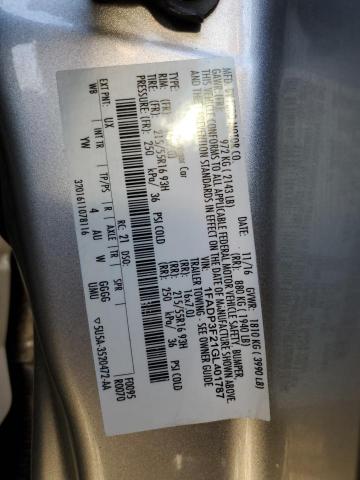 Photo 10 from auction – 2016 FORD FOCUS SE with VIN 1FADP3F21GL401787
