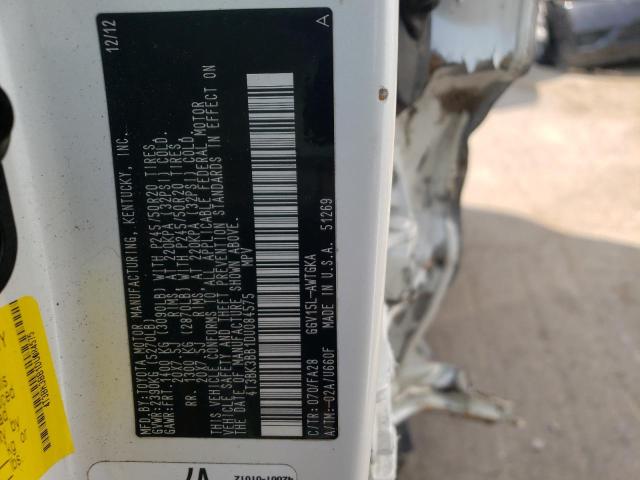 Photo 10 from auction – 2013 TOYOTA VENZA LE with VIN 4T3BK3BB1DU084575