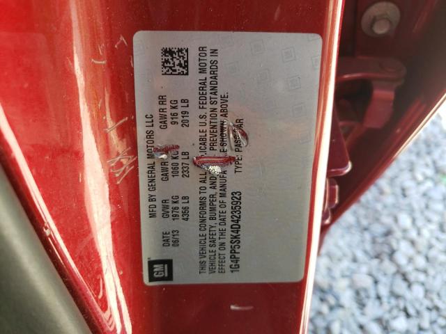 Photo 10 from auction – 2013 BUICK VERANO with VIN 1G4PP5SK4D4235923