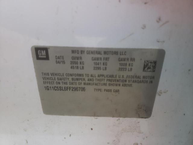 Photo 10 from auction – 2015 CHEVROLET MALIBU 1LT with VIN 1G11C5SL6FF296706