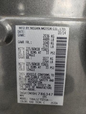 Photo 10 from auction – 2015 NISSAN ROGUE S with VIN 5N1AT2MT0FC786347