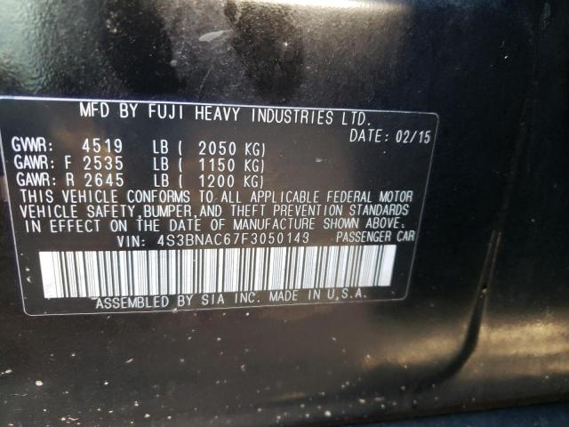 Photo 10 from auction – 2015 SUBARU LEGACY 2.5 with VIN 4S3BNAC67F3050143