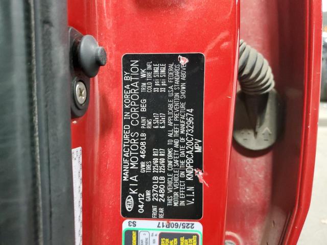 Photo 10 from auction – 2012 KIA SPORTAGE L with VIN KNDPBCA20C7329674