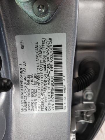 Photo 10 from auction – 2022 HONDA INSIGHT EX with VIN 19XZE4F59NE006008