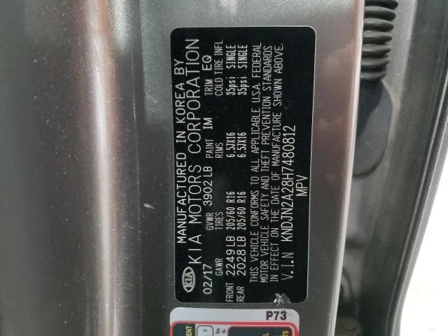 Photo 10 from auction – 2017 KIA SOUL with VIN KNDJN2A28H7480812