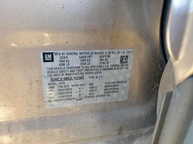 Photo 10 from auction – 2018 CHEVROLET TRAX 1LT with VIN 3GNCJLSB8JL152968