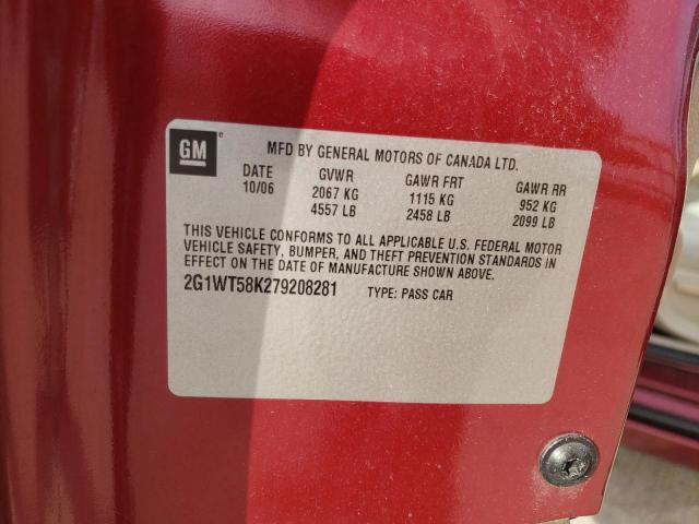 Photo 10 from auction – 2007 CHEVROLET IMPALA LT with VIN 2G1WT58K279208281