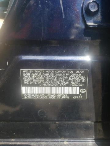 Photo 10 from auction – 2010 LEXUS CT with VIN JTHBJ46G272113799