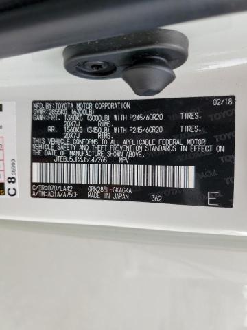 Photo 10 from auction – 2018 TOYOTA 4RUNNER SR with VIN JTEBU5JR3J5547268