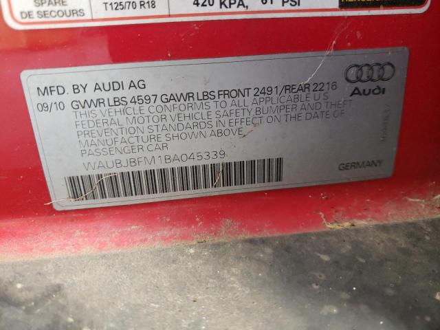 Photo 10 from auction – 2011 AUDI A3 PREMIUM with VIN WAUBJBFM1BA045339