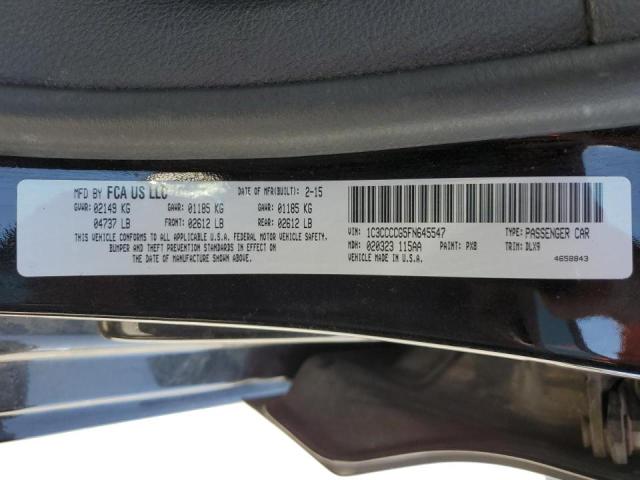 Photo 10 from auction – 2015 CHRYSLER 200 C with VIN 1C3CCCCG5FN645547