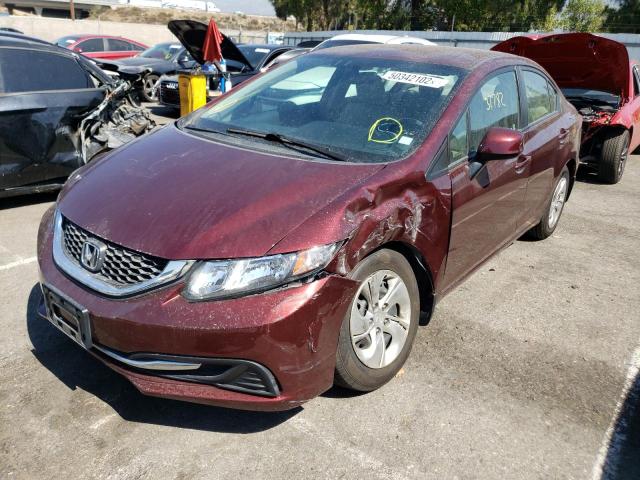 Photo 2 from auction – 2013 HONDA CIVIC LX with VIN 19XFB2F59DE263359