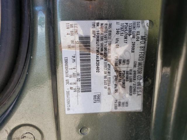 Photo 10 from auction – 2004 FORD EXPEDITION with VIN 1FMRU17WX4LB20402