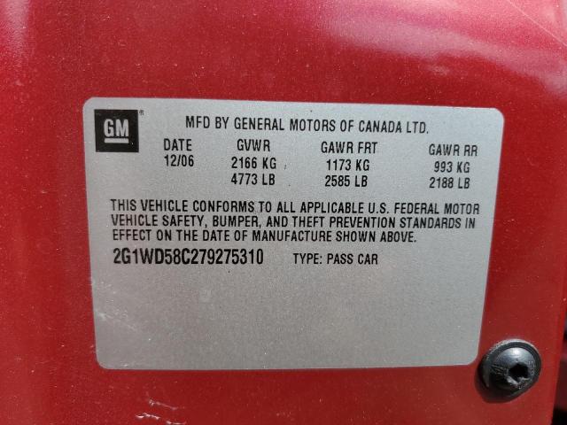 Photo 10 from auction – 2007 CHEVROLET IMPALA SUP with VIN 2G1WD58C279275310