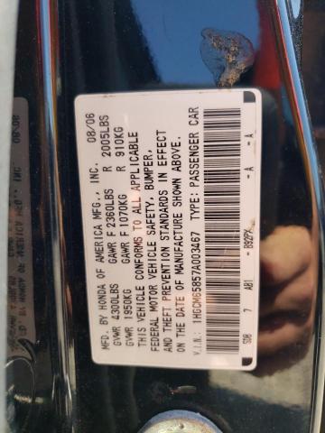 Photo 10 from auction – 2007 HONDA ACCORD EX with VIN 1HGCM65857A003467