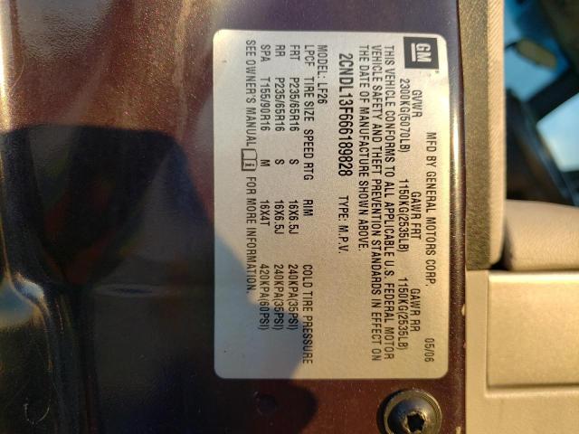 Photo 10 from auction – 2006 CHEVROLET EQUINOX with VIN 2CNDL13F666189828