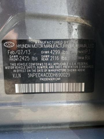 Photo 10 from auction – 2013 HYUNDAI SONATA SE with VIN 5NPEC4AC0DH690029