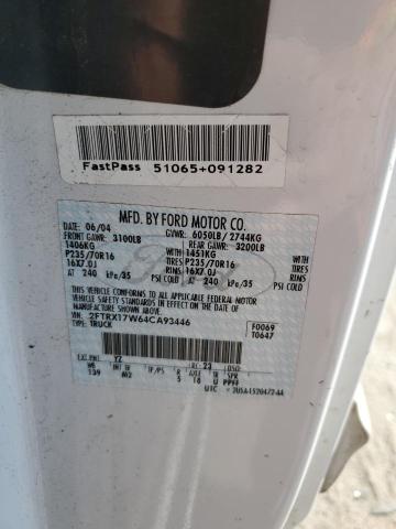 Photo 10 from auction – 2004 FORD F-150 HERI with VIN 2FTRX17W64CA93446