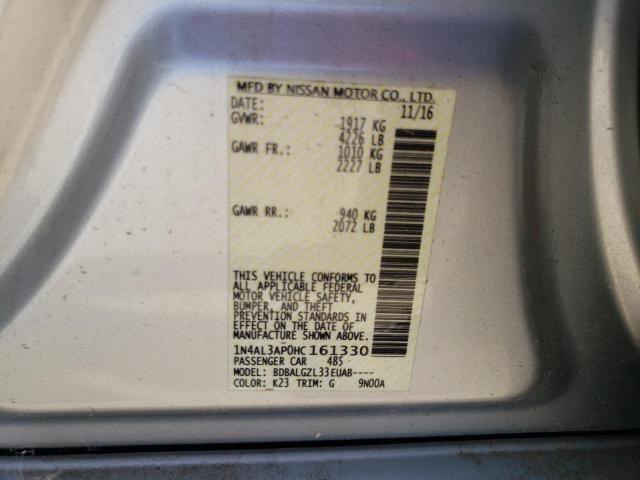Photo 14 from auction – 2017 NISSAN ALTIMA 2.5 with VIN 1N4AL3AP0HC161330