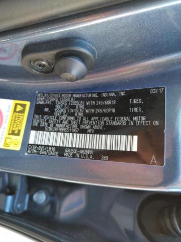 Photo 10 from auction – 2017 TOYOTA HIGHLANDER with VIN 5TDKZRFH9HS511957