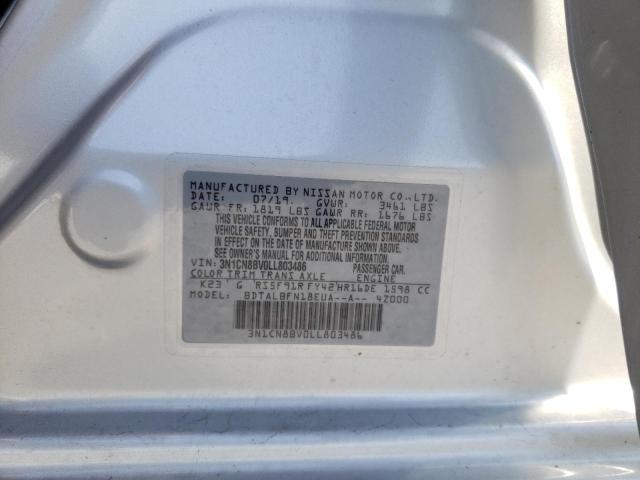 Photo 10 from auction – 2020 NISSAN VERSA with VIN 3N1CN8BV0LL803486