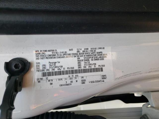 Photo 10 from auction – 2014 FORD FOCUS SE with VIN 1FADP3F23EL462295