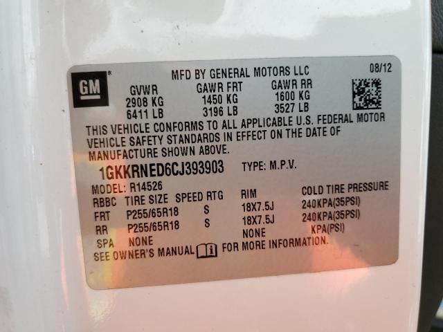 Photo 10 from auction – 2012 GMC ACADIA SLE with VIN 1GKKRNED6CJ393903