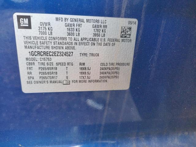 Photo 10 from auction – 2014 CHEVROLET SILVERADO with VIN 1GCRCREC2EZ324527