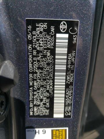 Photo 10 from auction – 2016 TOYOTA PRIUS with VIN JTDKARFU4G3021379