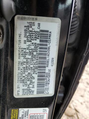 Photo 10 from auction – 2004 TOYOTA CAMRY LE with VIN 4T1BE32K64U277756
