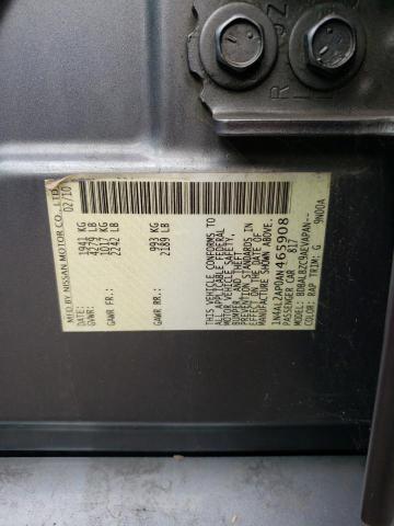 Photo 10 from auction – 2010 NISSAN ALTIMA BAS with VIN 1N4AL2AP0AN465908
