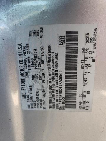 Photo 10 from auction – 2003 FORD RANGER with VIN 1FTYR10D13PA38611