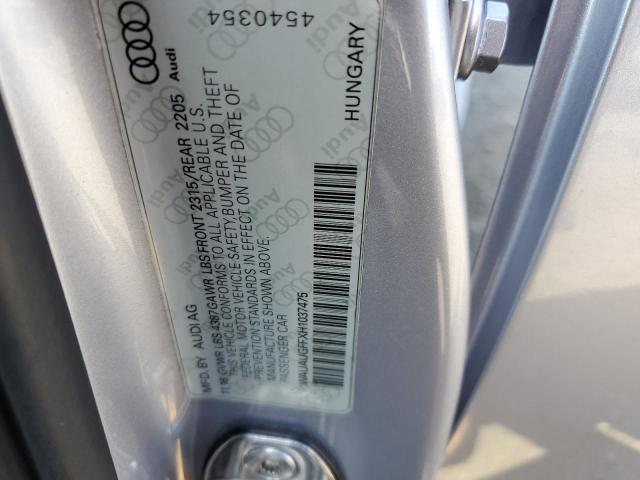 Photo 10 from auction – 2017 AUDI A3 PREMIUM with VIN WAUAUGFFXH1037475