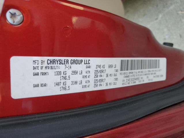 Photo 10 from auction – 2014 CHRYSLER TOWN & COU with VIN 2C4RC1BG3ER409993