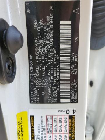 Photo 10 from auction – 2011 TOYOTA 4RUNNER SR with VIN JTEZU5JR2B5014506