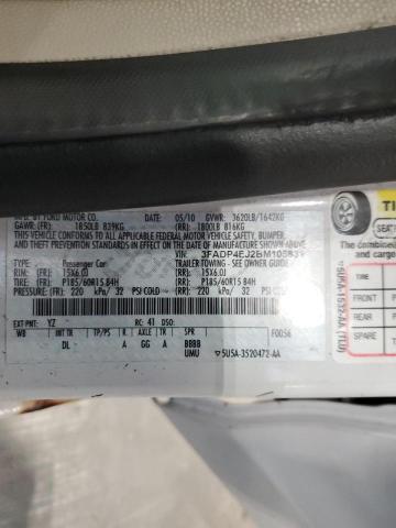 Photo 10 from auction – 2011 FORD FIESTA SE with VIN 3FADP4EJ2BM105831