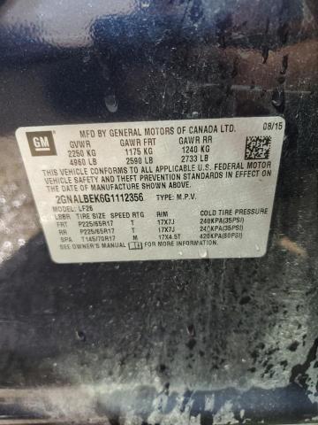 Photo 10 from auction – 2016 CHEVROLET EQUINOX LS with VIN 2GNALBEK6G1112356