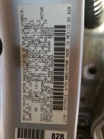 Photo 10 from auction – 2012 TOYOTA TACOMA DOU with VIN 3TMLU4EN3CM101239