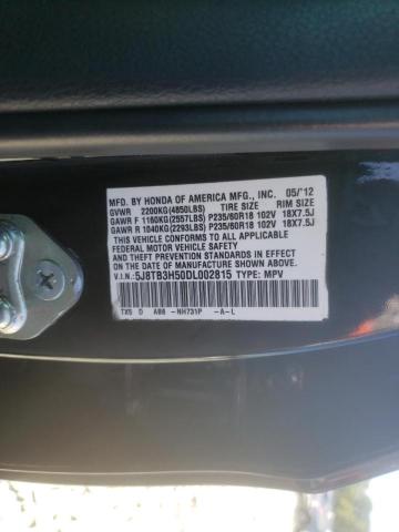 Photo 10 from auction – 2013 ACURA RDX TECHNO with VIN 5J8TB3H50DL002815