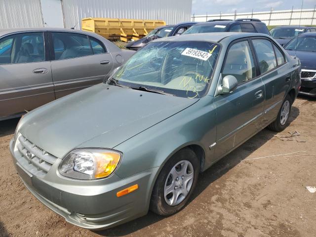 Photo 2 from auction – 2004 HYUNDAI ACCENT GL with VIN KMHCG45C64U559873