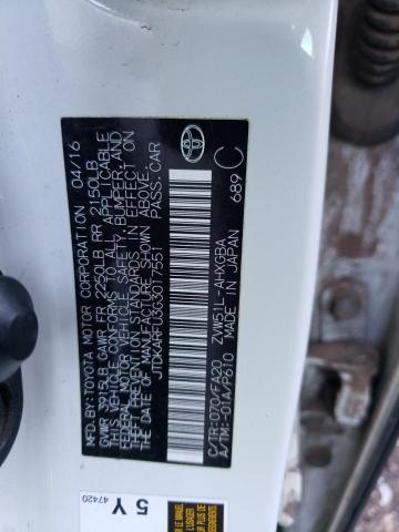 Photo 10 from auction – 2016 TOYOTA PRIUS with VIN JTDKARFU3G3017551