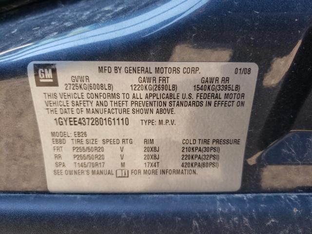 Photo 10 from auction – 2008 CADILLAC SRX with VIN 1GYEE437280161110