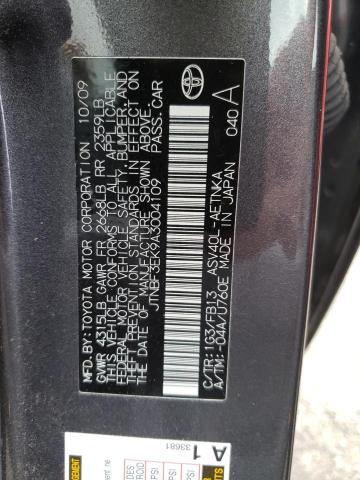 Photo 10 from auction – 2010 TOYOTA CAMRY BASE with VIN JTNBF3EK9A3004109
